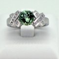 Bague en or blanc 18 ct avec tourmaline